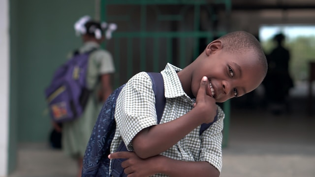young Haitian student smiling